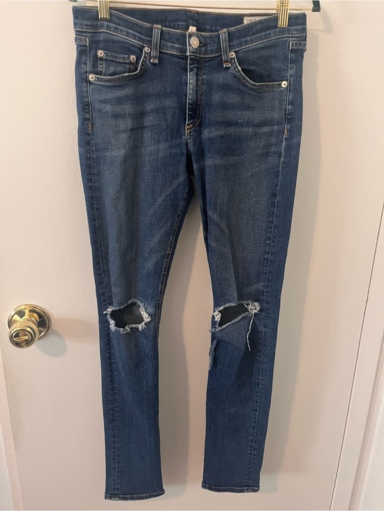 rag & bone Denim - Rag & Bone Women’s Skinny Jeans Distressed Destroyed Ripped Knee Size 30